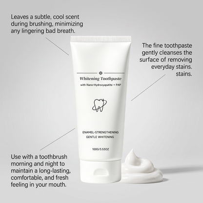 PAP whitening toothpaste texture