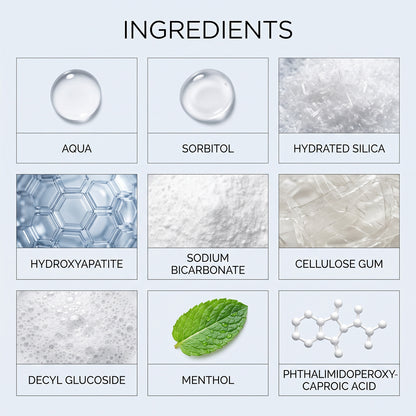 PAP whitening toothpaste ingredients