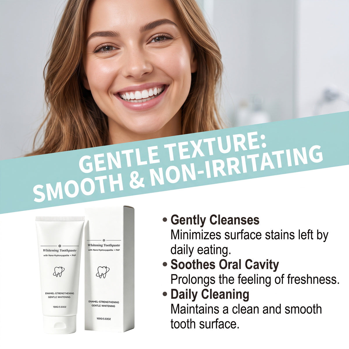 PAP whitening toothpaste