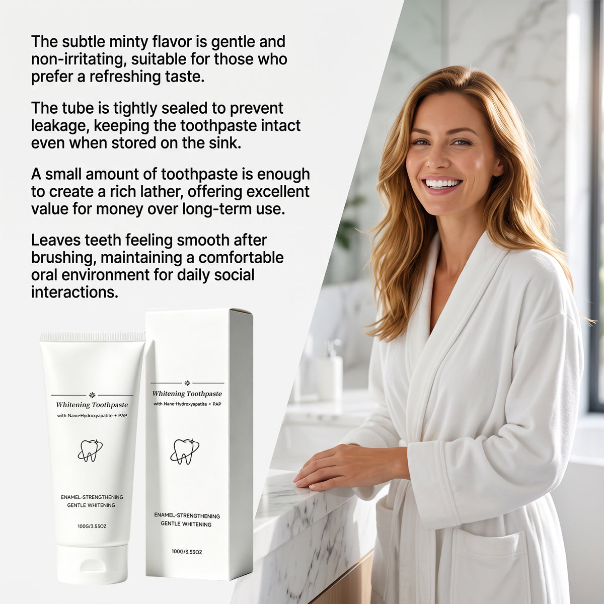 PAP whitening toothpaste
