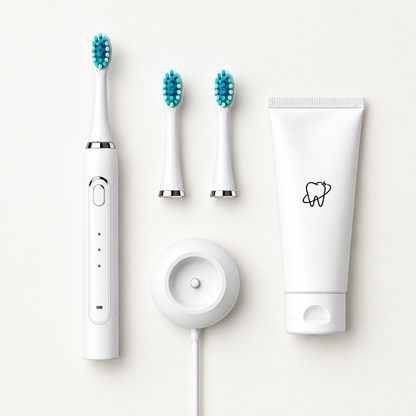 What's in the box: toothbrush, brush heads, charger and whitening toothpaste